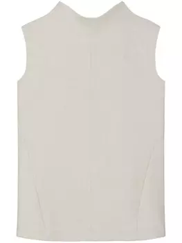 Tory Burch топ с V-образным вырезом, серый