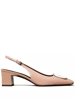 Tory Burch туфли Georgia 55 с ремешком на пятке, розовый