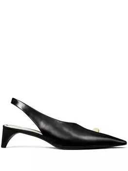 Tory Burch туфли с ремешком на пятке, черный