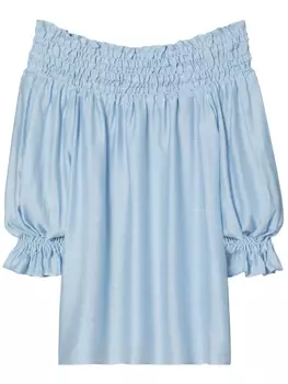 Tory Burch туника с оборками, синий