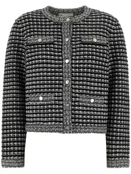 Tory Burch твидовый жакет Kendra, черный