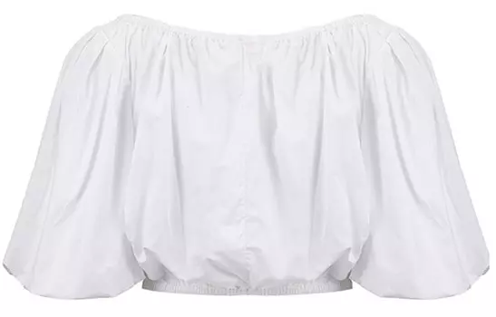 TORY BURCH Укороченный топ женский белые