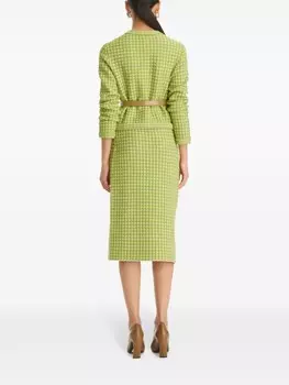 Tory Burch жаккардовый кардиган Kendra, зеленый