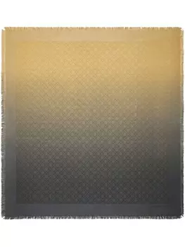 Tory Burch жаккардовый шарф с монограммой, нейтральный цвет