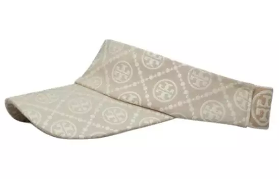 TORY BURCH Женская солнцезащитная шляпа из хлопка, полиэстера и эластана, белые