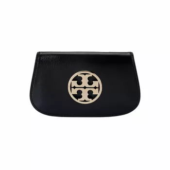 TORY BURCH Женские кожаные клатчи через плечо, черные