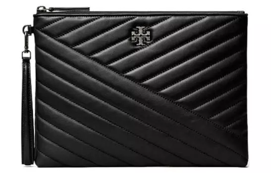 TORY BURCH Женский кожаный клатч Kira, черный