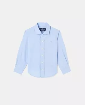 Торжественная рубашка для мальчика из поплина Hackett, светло-синий