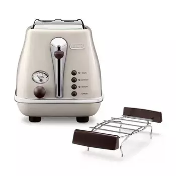 Тостер DeLonghi Vintage Icona CTOV2103.BG, бежевый