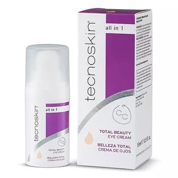 Total Beauty Eye Cream Крем для век против морщин с оттенком от темных кругов - 15 мл Tecnoskin