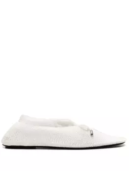 TOTEME балетки The Knitted, нейтральный цвет