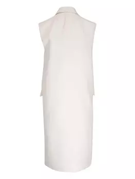 TOTEME длинный блейзер без рукавов, белый