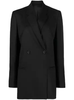 TOTEME двубортный блейзер, черный