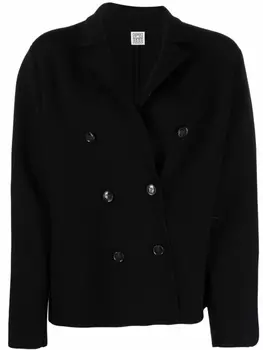 TOTEME двубортный кардиган с широкими рукавами, черный