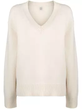 TOTEME джемпер с приспущенными плечами, нейтральный цвет