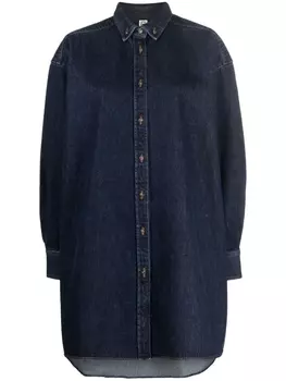 TOTEME джинсовая рубашка с длинными рукавами, синий
