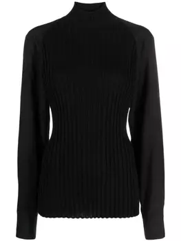 TOTEME футболка с высоким воротником, черный