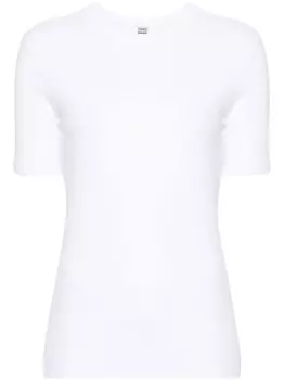 TOTEME футболка в рубчик, белый