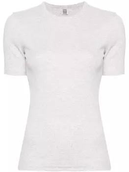 TOTEME футболка в рубчик, серый