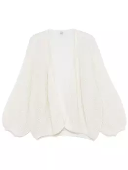 TOTEME кардиган с объемными рукавами, белый