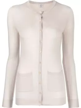 TOTEME кардиган тонкой вязки, нейтральный цвет