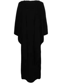 TOTEME кашемировое платье макси, черный