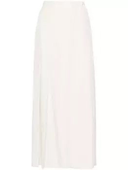 TOTEME креповая юбка, нейтральный цвет