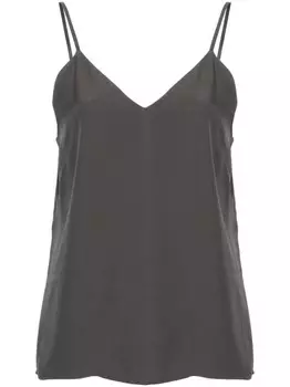 TOTEME креповый топ на бретелях с V-образным вырезом, серый