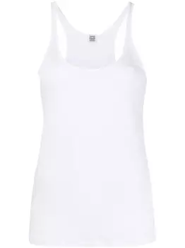 TOTEME льняной топ без рукавов, белый