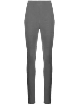 TOTEME легинсы с завышенной талией, серый