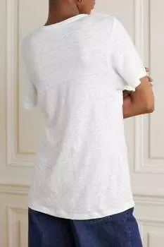 TOTEME Лен-трикотажная футболка, белый