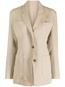 TOTEME однобортный блейзер, нейтральный цвет