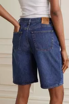 TOTEME Органические джинсовые шорты, синий