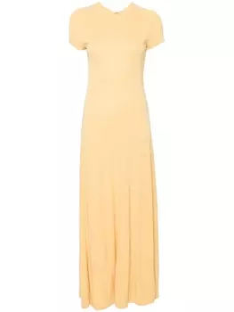 TOTEME платье макси с короткими рукавами, желтый