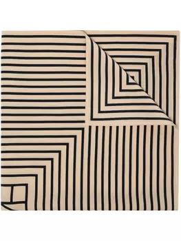 TOTEME платок с монограммой, нейтральный цвет