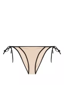 TOTEME плавки бикини Stripe Tie, нейтральный цвет