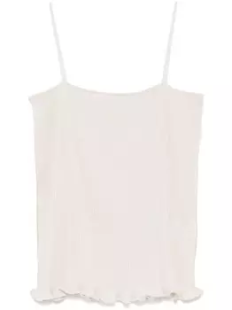 TOTEME плиссированный топ, нейтральный цвет