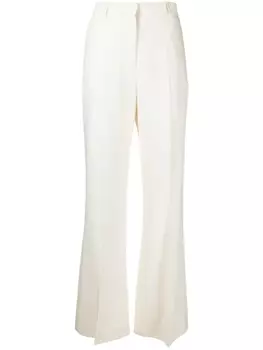 TOTEME прямые брюки средней посадки, нейтральный цвет