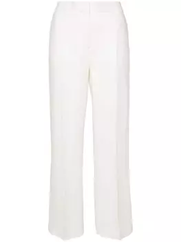 TOTEME прямые брюки строгого кроя, нейтральный цвет