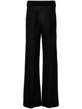 TOTEME прямые брюки тонкой вязки, черный