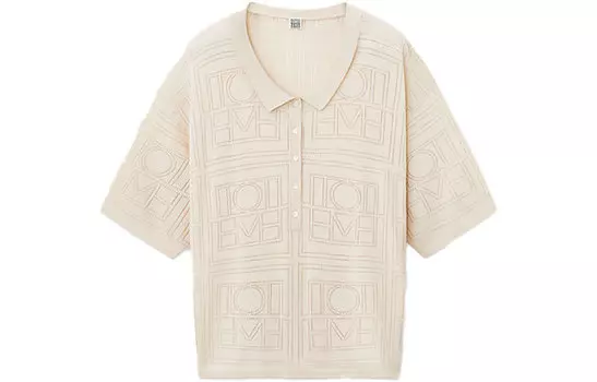 TOTEME Рубашка-поло женская кремовые