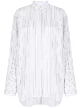 TOTEME рубашка в тонкую полоску, нейтральный цвет