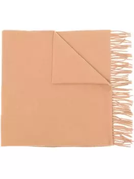 TOTEME шарф с бахромой, коричневый