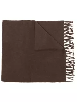 TOTEME шарф с бахромой, коричневый