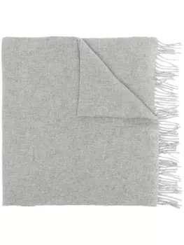 TOTEME шарф с бахромой, серый