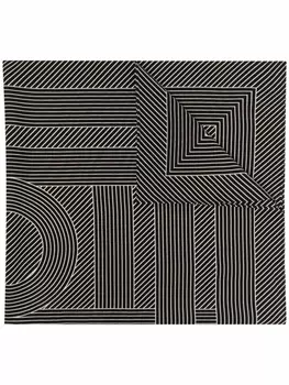 TOTEME шелковый платок с вышитым логотипом, черный