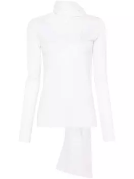 TOTEME свитер с драпировкой, белый