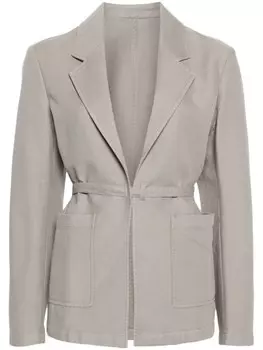 TOTEME связанный хлопковый базер, серый