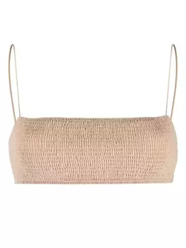 TOTEME топ бикини с квадратным вырезом, нейтральный цвет