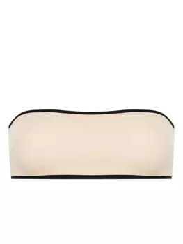 TOTEME топ бикини с полосками, нейтральный цвет